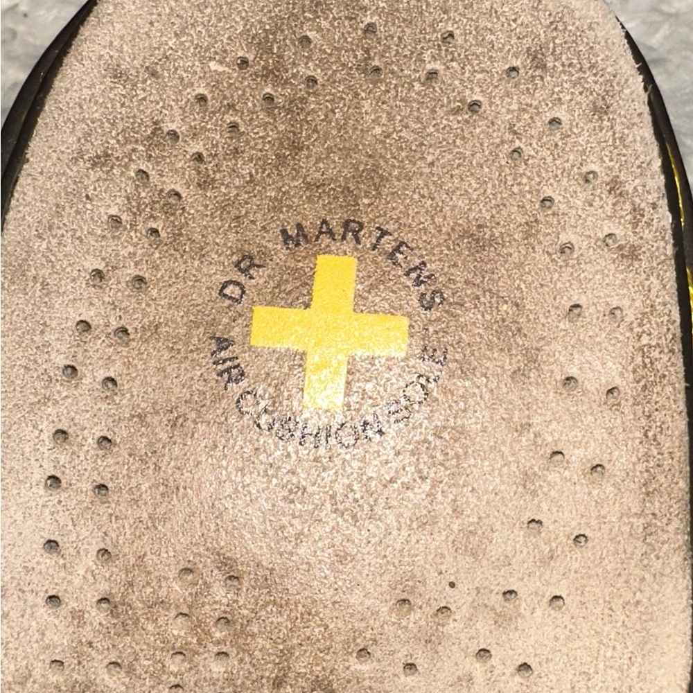 DR. MARTEN Black Leather Slip-On Clogs - Picture 8 of 8
